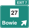 Exit State Road Sign Clip Art